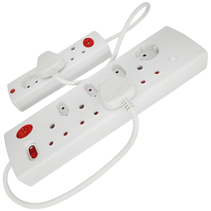 Electricmate 8 Way + 3 Way Multiplug Combo