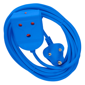 Electricmate Blue Extension Lead 5 Metre, 16 Amp with 1.5mm Cord