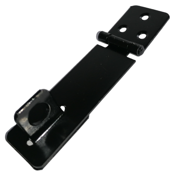 Fascor Black Japan Hasp and Staple 75mm, Pack of 1