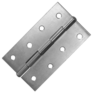 Fascor Bright Steel Butt Hinge 100mm x 60mm, Pack of 2