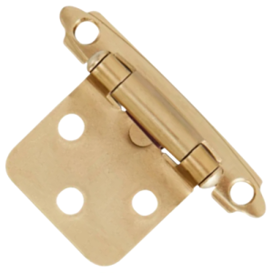 Fascor Brushed Brass Self Close Hinge, Pack of 2