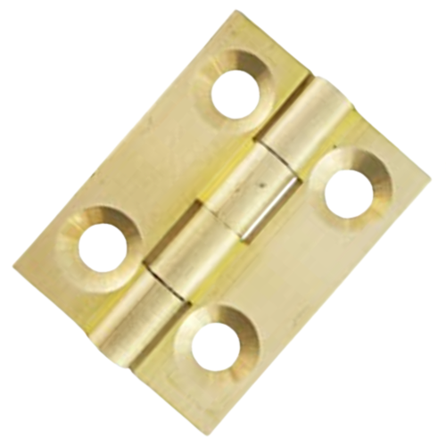 Fascor Butt Brass Plated Hinge 25mm x 19mm, Pack of 2