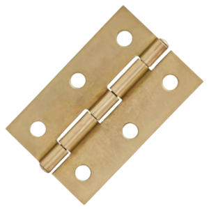 Fascor Butt Brass Plated Hinge 50mm x 29mm, Pack of 2