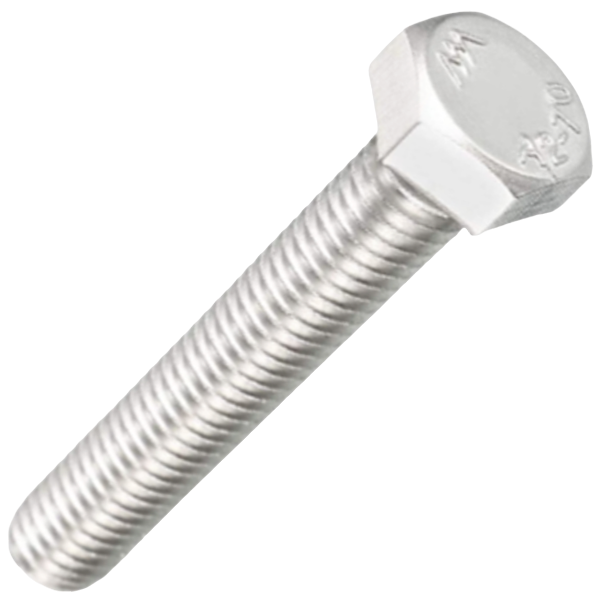 Fascor EG Mild Steel Hex Set Screws M10 x 50mm, Pack of 6