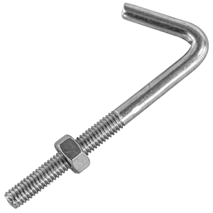 Fascor Hook Bolt and Nut, Pack of 10