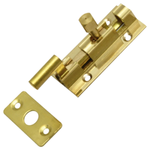 Fascor Necked Brass Plated Barrel Bolt 50mm