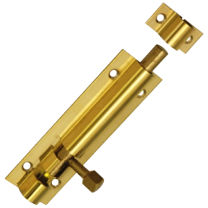 Fascor Straight Brass Plated Barrel Bolts 50mm