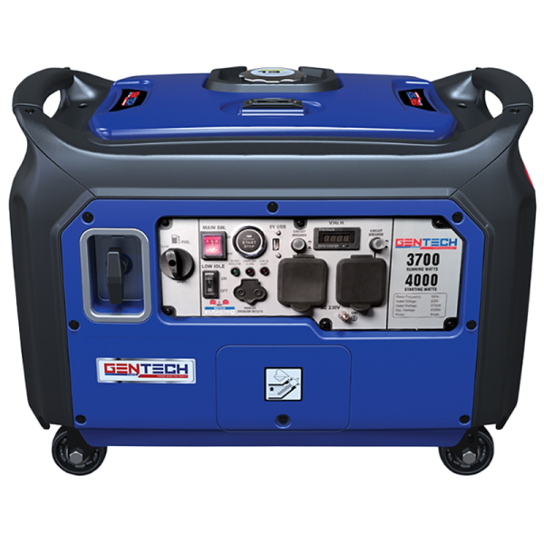 Gentech 4kVA Digital Pure Sine Wave Petrol Inverter Generator GP4000iS