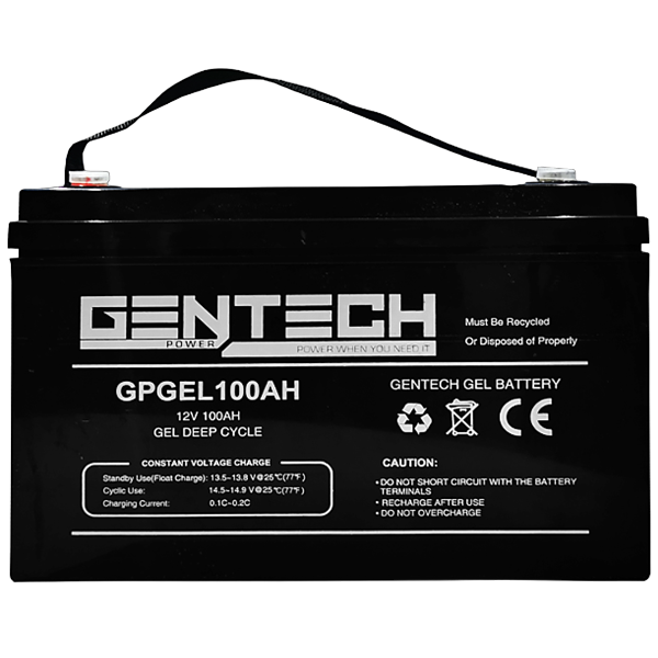 Gentech Gel Battery 12V 100AH, GPGEL12V100