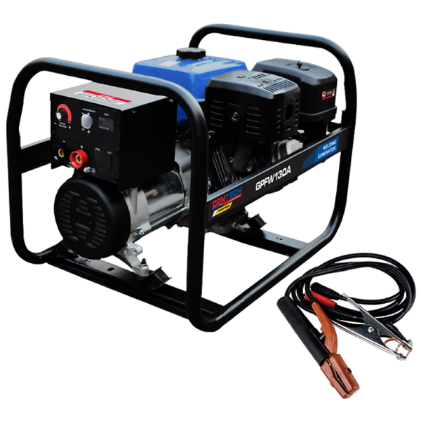 Gentech Tradesman 2.5kVA Recoil 4 Stroke Portable Petrol Welding Generator GPFW130A