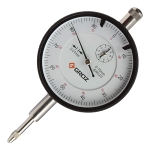 Groz Dial Indicator Gauge 0-10mm x 0.01mm 2046F/2046S