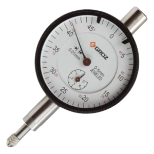 Groz Dial Indicator Gauge 0-5mm x 0.01mm 1044F/S