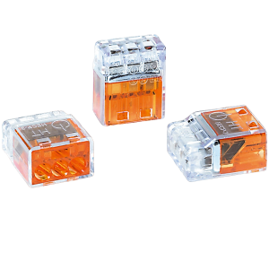 HellermannTyton Orange Helacon Connector 3 Way PC353, Pack of 10