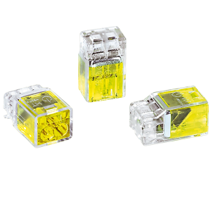 HellermannTyton Yellow Helacon Connector 2 Way PC352, Pack of 10