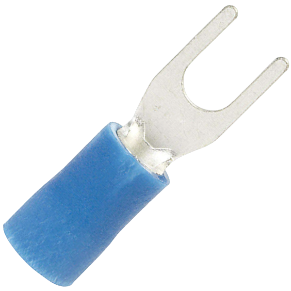 Hellermanntyton Blue Spade Terminal 3.7mm 2S35, Pack of 10