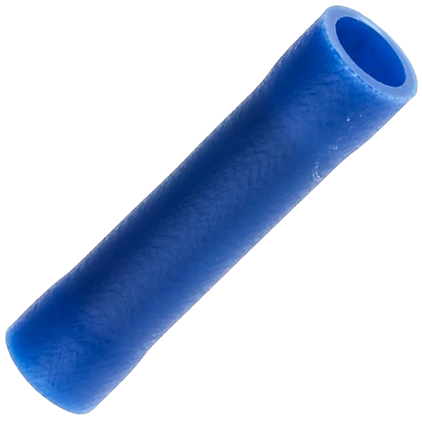 Hellermanntyton Blue Terminal Butt Connector 2UT, Pack of 8