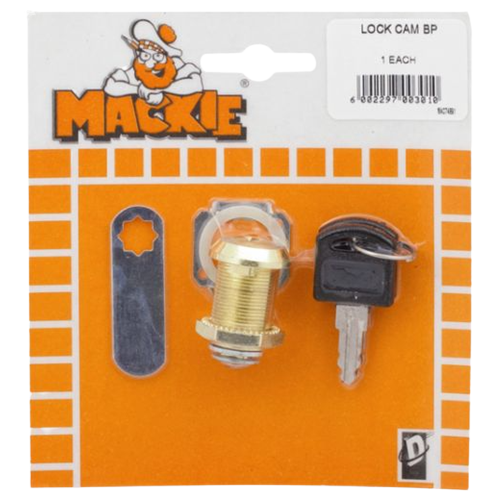 Mackie Brass Plated Cam Lock 25mm x 23mm