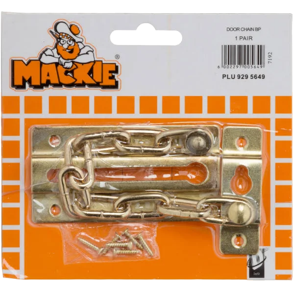 Mackie Brass Plated Door Chain 120mm