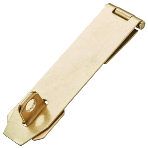 Mackie Brass Plated Hasp and Staple 115mm