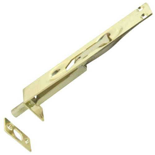 Mackie Brass Plated Lever Flush Bolt 20mm x 150mm