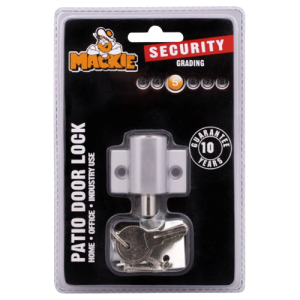 Mackie Chrome Patio Window Push Lock 44mm x 23mm