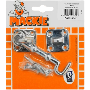 Mackie Chrome Plated Cabin Hook, 100mm