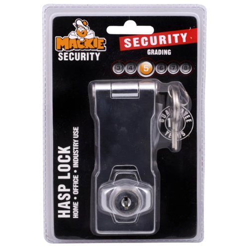 Mackie Chrome Plated Hasp Lock 100mm x 45mm