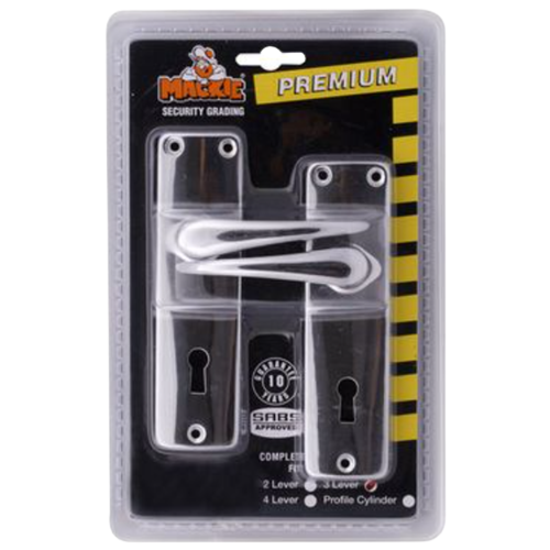 Mackie Premium Chrome Plated Mortice Lockset 2 Lever