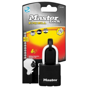 Master Lock Excell Laminated Cover Octagonal Weatherproof Padlock 50mm 450017
