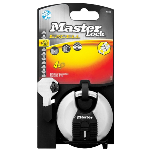 Master Lock Excell Stainless Steel Discus Padlock 70mm 450020 Master Lock Excell Stainless Steel Discus Padlock 70mm 450020