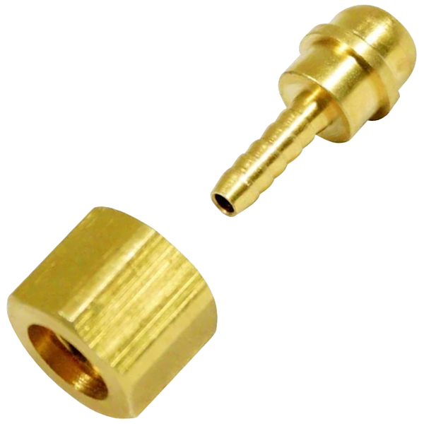 Matweld TIG 3/8" Female Nut and Nipple, Right Hand Thread