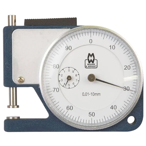 Moore and Wright Thickness Dial Gauge 10mm x 0.01mm MAW455-15