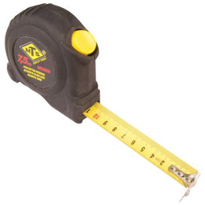 Mts Automatic Locking Tape Measure with Soft Grip 7.5m x 25mm