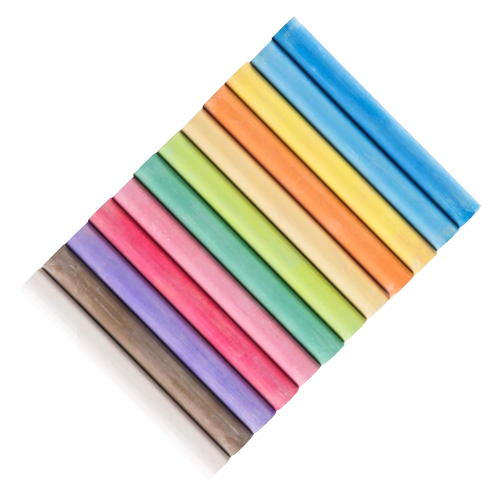 Mts Coloured School Board Chalk, 100 Piece