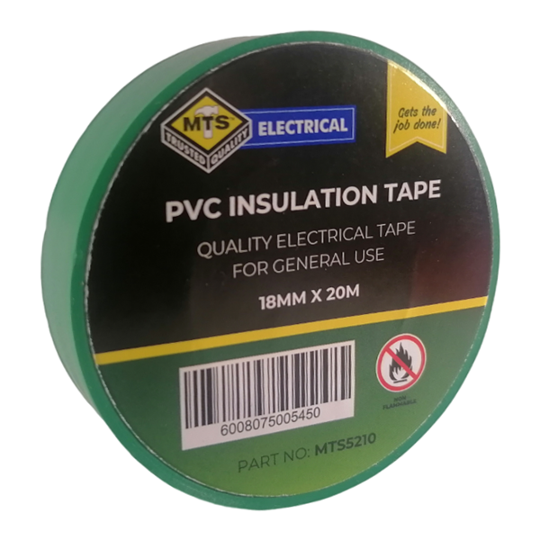 Mts Green Insulation Tape 18mm x 20m