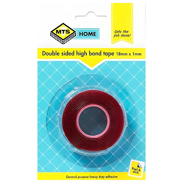 Mts Home Double Side High Bond Tape 18mm x 1mm x 1m