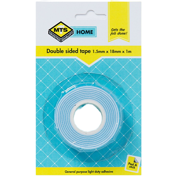 Mts Home Double Sided Tape 18mm x 1.5mm x 1m