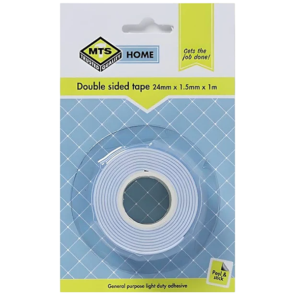 Mts Home Double Sided Tape 24mm x 1.5mm x 1m