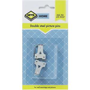 Mts Home Double Steel Picture Pins, 2 Piece