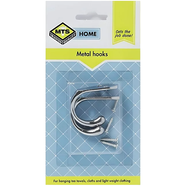 Mts Home Metal Hooks, 2 Piece