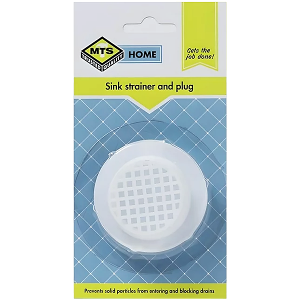 Mts Home Plastic Sink Strainer and Plug