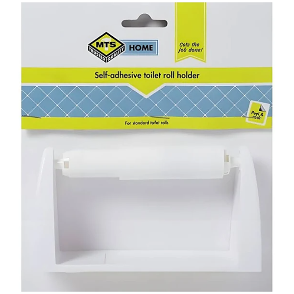 Mts Home Self Adhesive Plastic Toilet Roll Holder