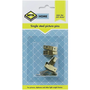 Mts Home Single Steel Picture Pins, 6 Piece