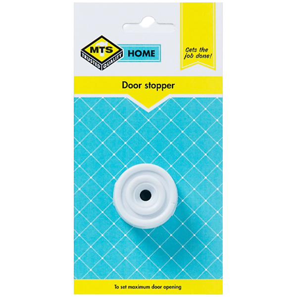 Mts Home White Rubber Door Stopper, 1 Piece