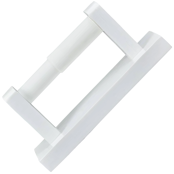 Mts Home White Wooden Toilet Roll Holder