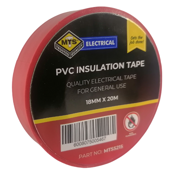 Mts Red Insulation Tape 18mm x 20m