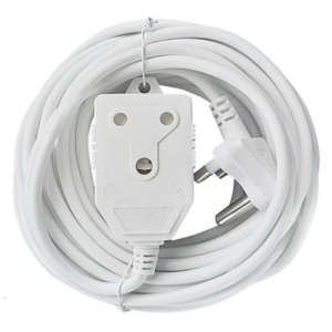 Mts White Extension Lead 10 Metre, 10A with 1.0mm Cord