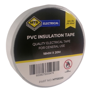 Mts White Insulation Tape 18mm x 20m