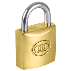 Tri-circle Brass Padlock 38mm #264