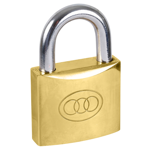 Tri-circle Brass Padlock Keyed Alike 50mm #265